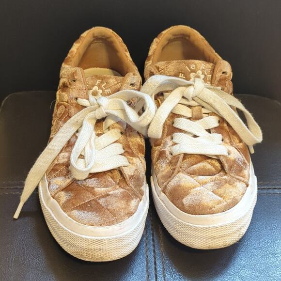 Converse One Star x Golf Le Fleur Quilted Velvet Brown Sugar Casual Sneakers - Picture 2 of 6